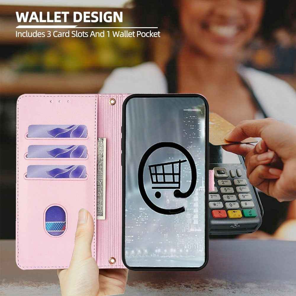 For Xiaomi 17 Pro Case Metal I-Buckle PU Leather Wallet Phone Cover - Rose Gold