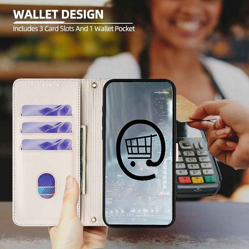 For Xiaomi 17 Pro Case Metal I-Buckle PU Leather Wallet Phone Cover - White