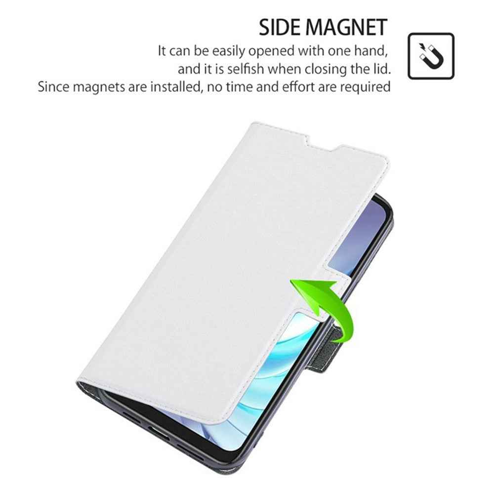 For Xiaomi 17 Pro Case Card Holder PU Leather Phone Cover - White