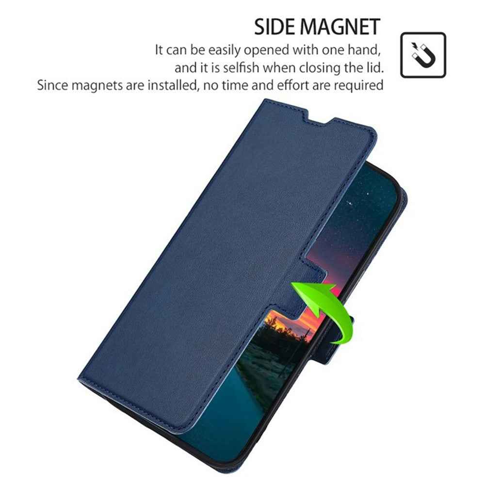 For Xiaomi 17 Pro Case Card Holder PU Leather Phone Cover - Blue