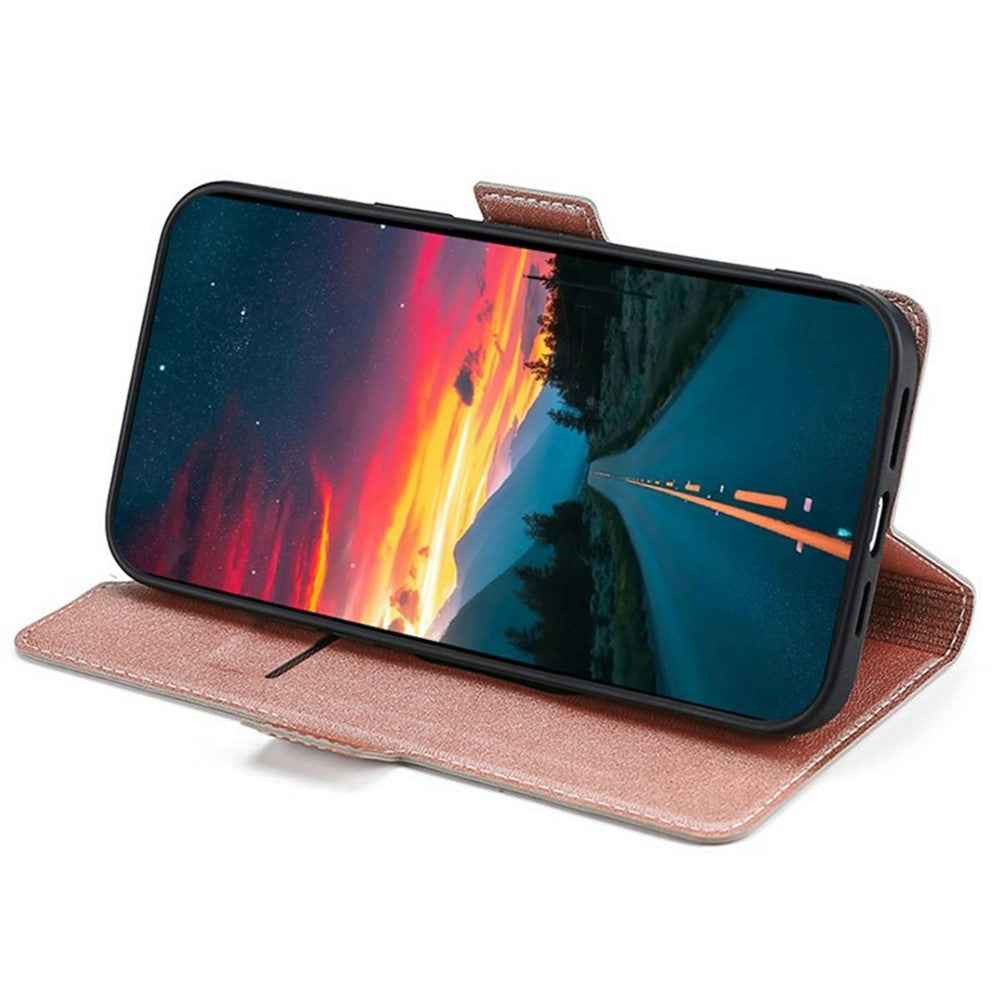 For Xiaomi 17 Pro Case Card Holder PU Leather Phone Cover - Rose Gold