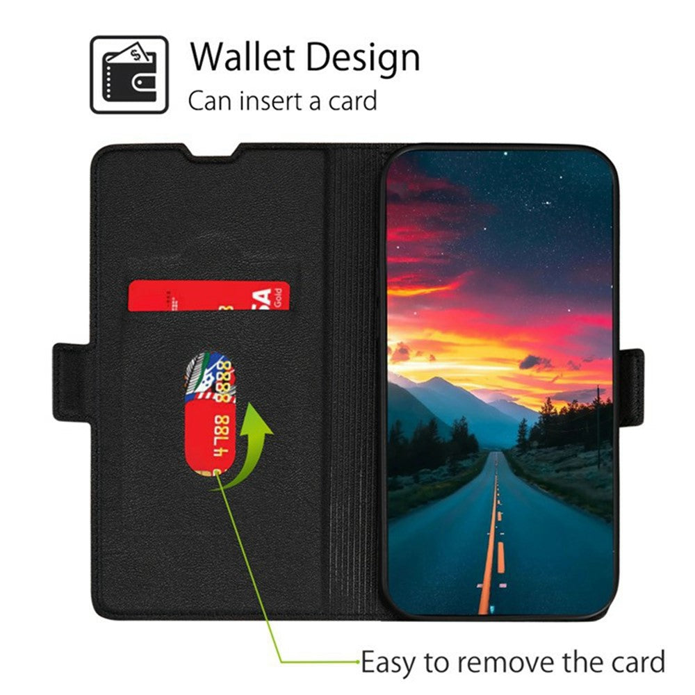 For Xiaomi 17 Pro Max Case Card Holder PU Leather Phone Cover - White