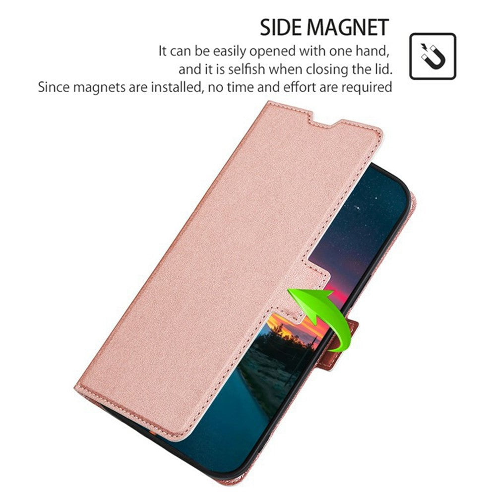 For Xiaomi 17 Pro Max Case Card Holder PU Leather Phone Cover - Rose Gold