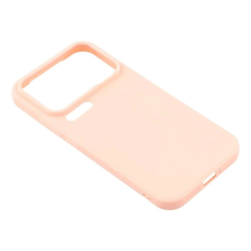 For Xiaomi 17 Pro Max Case WANLONFENG ZB1 Series Precise Cutouts Straight Edge TPU Phone Cover with 2Pcs Tempered Glass Films - Pink