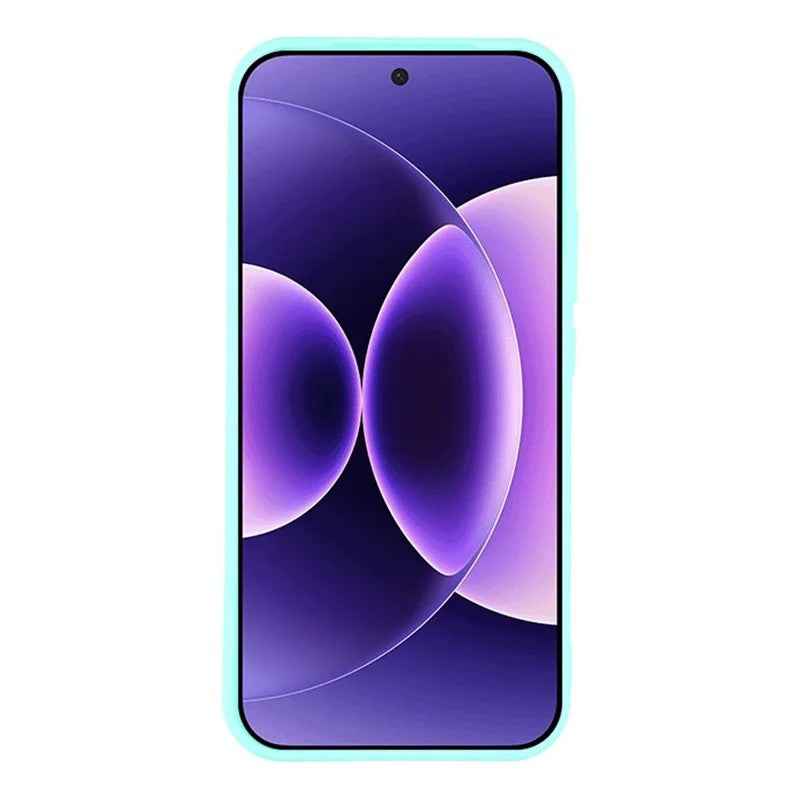 For Xiaomi 17 Pro Case WANLONFENG ZB1 Series Precise Cutouts Straight Edge TPU Phone Cover with 2Pcs Tempered Glass Films - Baby Blue