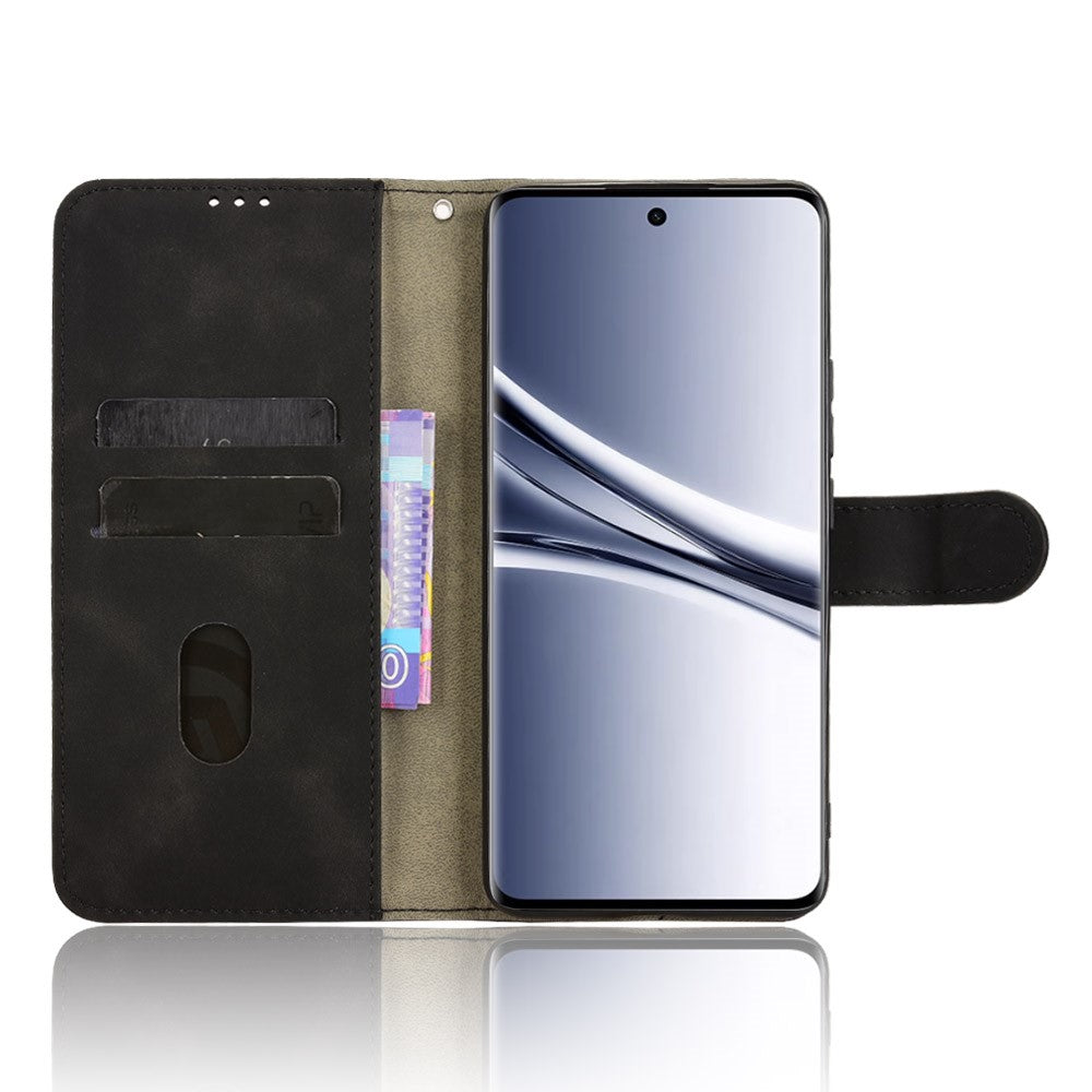 For Xiaomi Redmi Note 15 Pro 4G (Global) Leather Case Skin Feel Anti Drop Wallet Stand Flip Phone Cover - Black