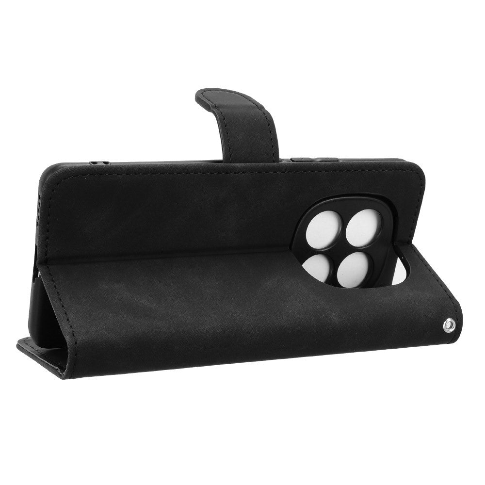 For Xiaomi Redmi Note 15 Pro 4G (Global) Leather Case Skin Feel Anti Drop Wallet Stand Flip Phone Cover - Black