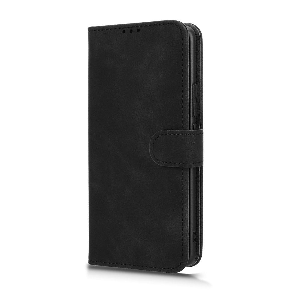 For Xiaomi Redmi Note 15 Pro 4G (Global) Leather Case Skin Feel Anti Drop Wallet Stand Flip Phone Cover - Black
