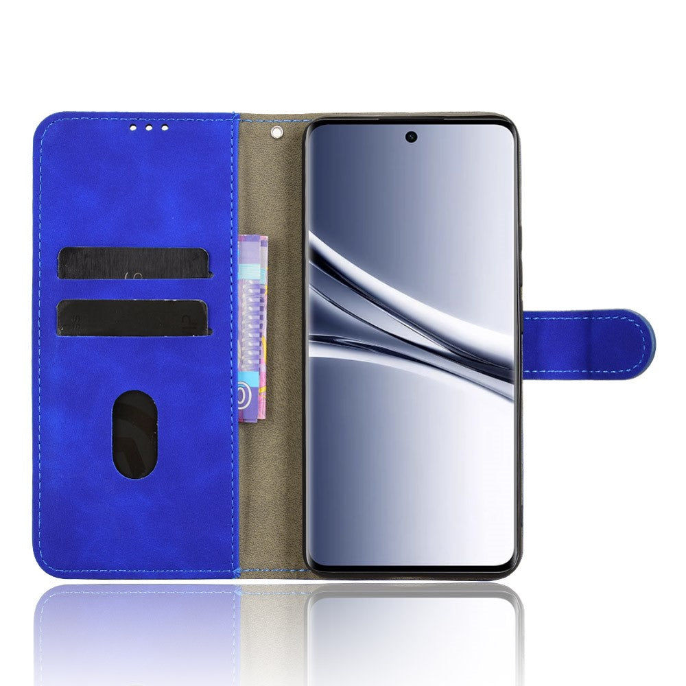 For Xiaomi Redmi Note 15 Pro 4G (Global) Leather Case Skin Feel Anti Drop Wallet Stand Flip Phone Cover - Blue