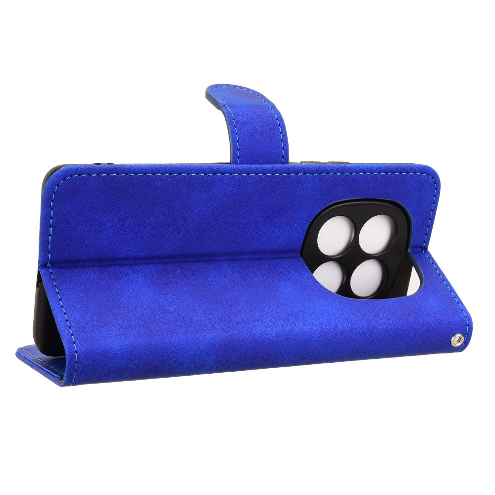 For Xiaomi Redmi Note 15 Pro 4G (Global) Leather Case Skin Feel Anti Drop Wallet Stand Flip Phone Cover - Blue