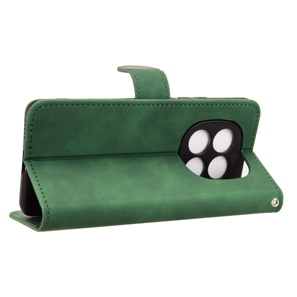 For Xiaomi Redmi Note 15 Pro 4G (Global) Leather Case Skin Feel Anti Drop Wallet Stand Flip Phone Cover - Green