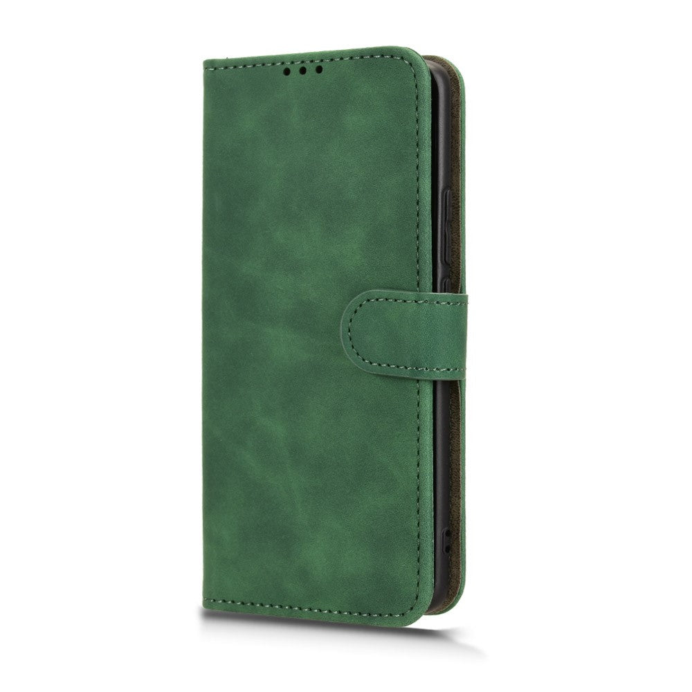 For Xiaomi Redmi Note 15 Pro 4G (Global) Leather Case Skin Feel Anti Drop Wallet Stand Flip Phone Cover - Green