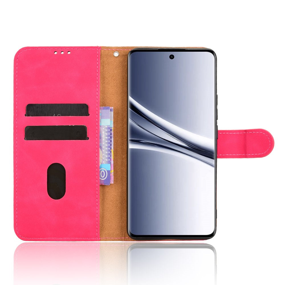 For Xiaomi Redmi Note 15 Pro 4G (Global) Leather Case Skin Feel Anti Drop Wallet Stand Flip Phone Cover - Rose