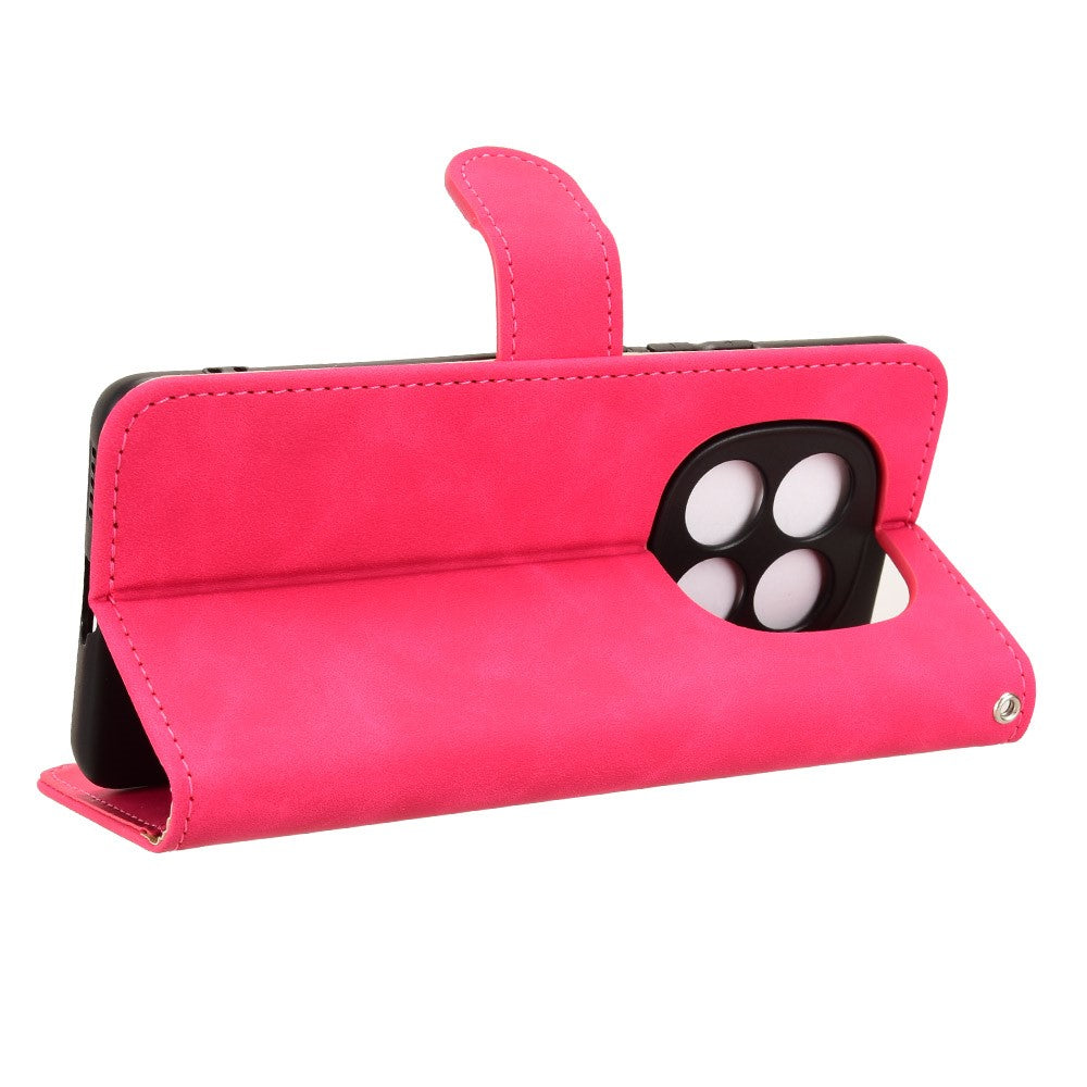 For Xiaomi Redmi Note 15 Pro 4G (Global) Leather Case Skin Feel Anti Drop Wallet Stand Flip Phone Cover - Rose