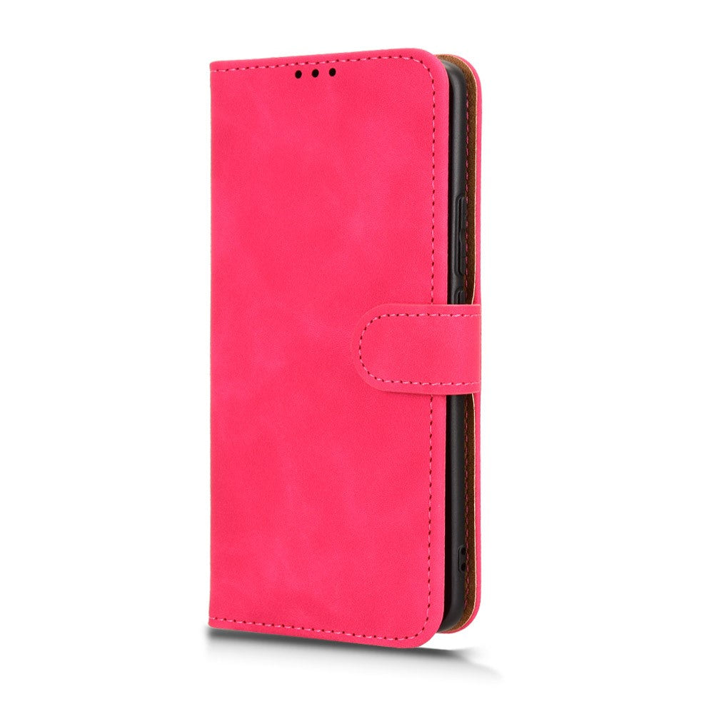 For Xiaomi Redmi Note 15 Pro 4G (Global) Leather Case Skin Feel Anti Drop Wallet Stand Flip Phone Cover - Rose