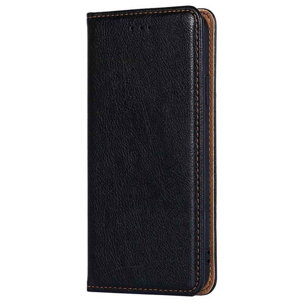 For Xiaomi 17 Pro Case Wallet PU Leather Magnetic Auto-Absorbed Phone Cover - Black