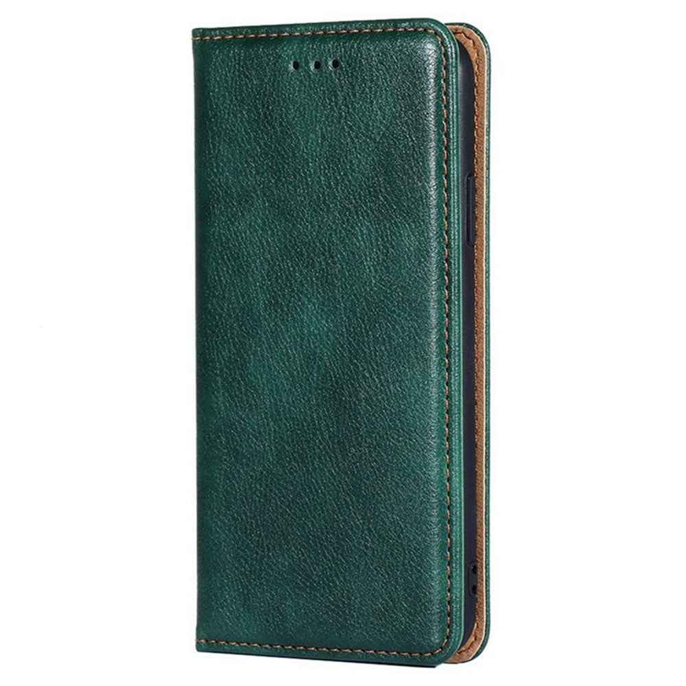 For Xiaomi 17 Pro Case Wallet PU Leather Magnetic Auto-Absorbed Phone Cover - Green