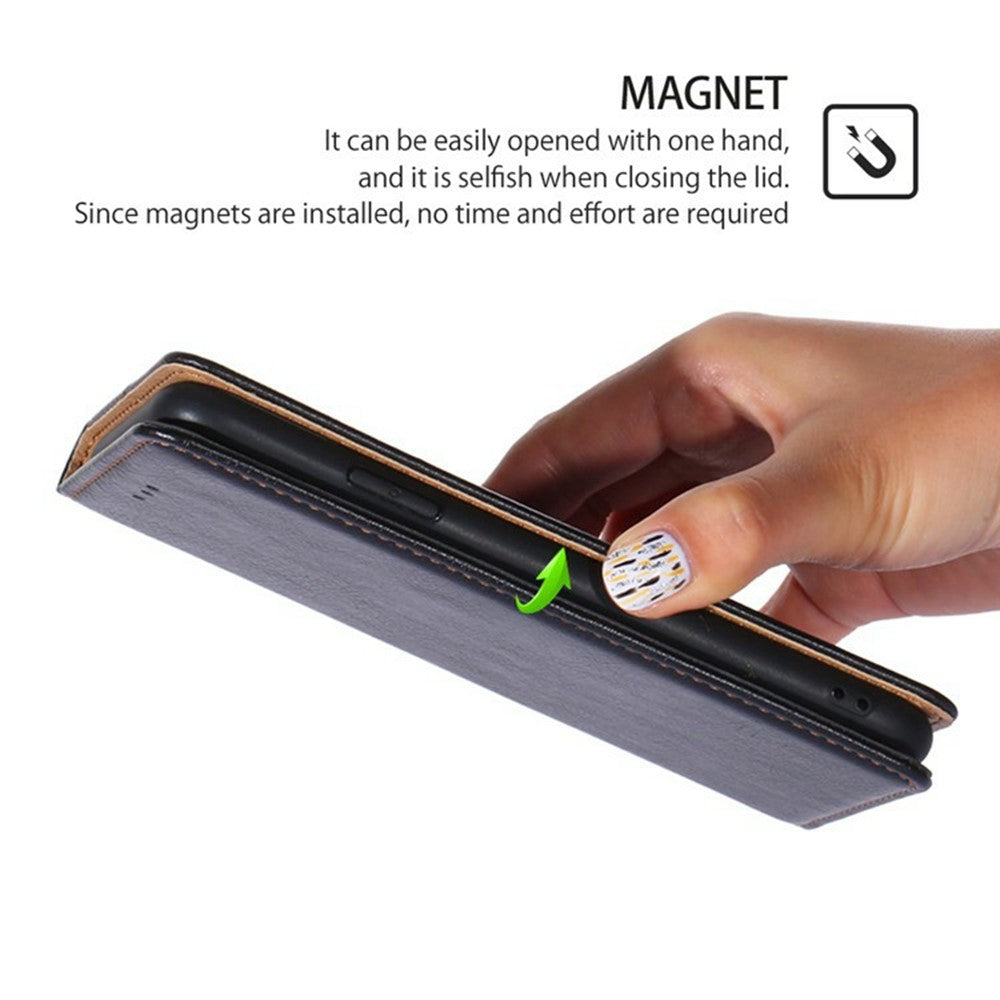 For Xiaomi 17 Pro Max Case Wallet PU Leather Magnetic Auto-Absorbed Phone Cover - Black