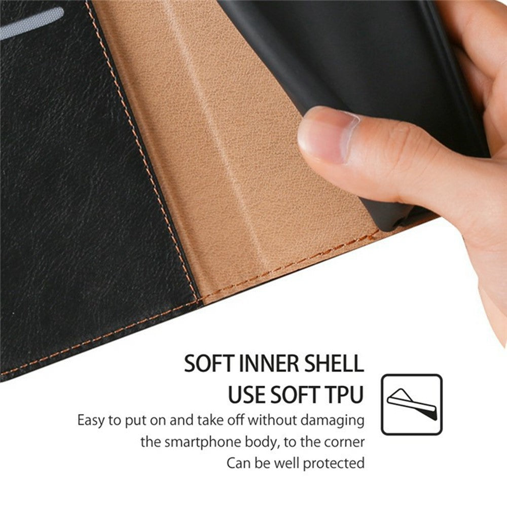 For Xiaomi 17 Pro Max Case Wallet PU Leather Magnetic Auto-Absorbed Phone Cover - Black