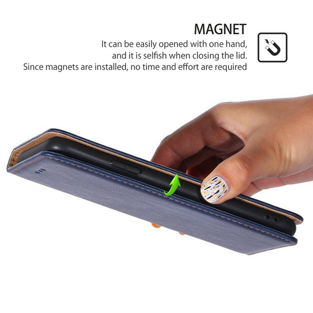 For Xiaomi 17 Pro Max Case Wallet PU Leather Magnetic Auto-Absorbed Phone Cover - Blue