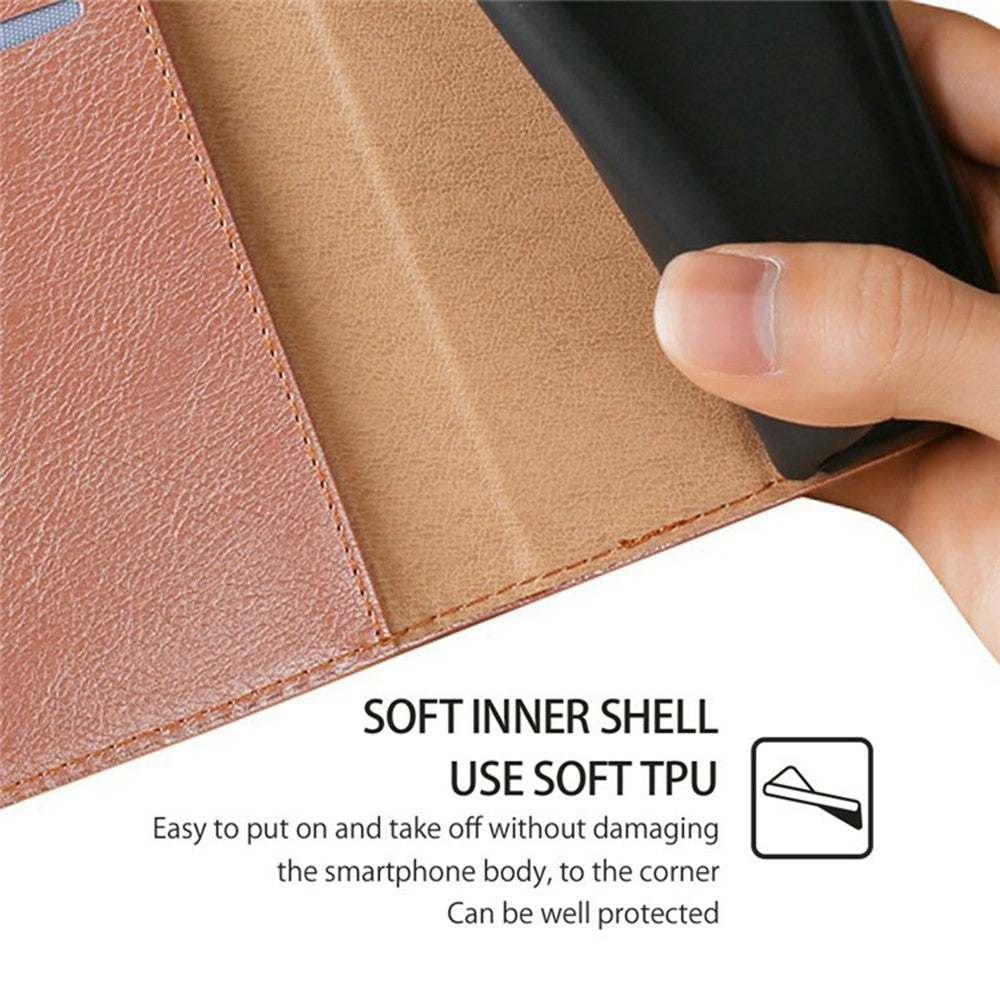 For Xiaomi 17 Pro Max Case Wallet PU Leather Magnetic Auto-Absorbed Phone Cover - Rose Gold