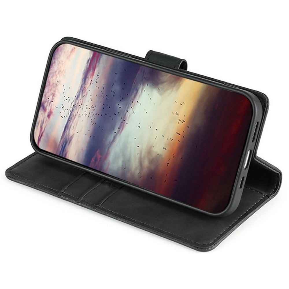 For Xiaomi 17 Pro Case Crocodile Texture PU Leather Phone Cover - Black