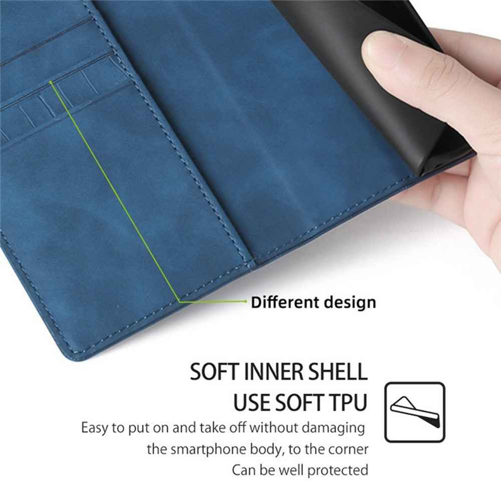 For Xiaomi 17 Pro Case Crocodile Texture PU Leather Phone Cover - Blue
