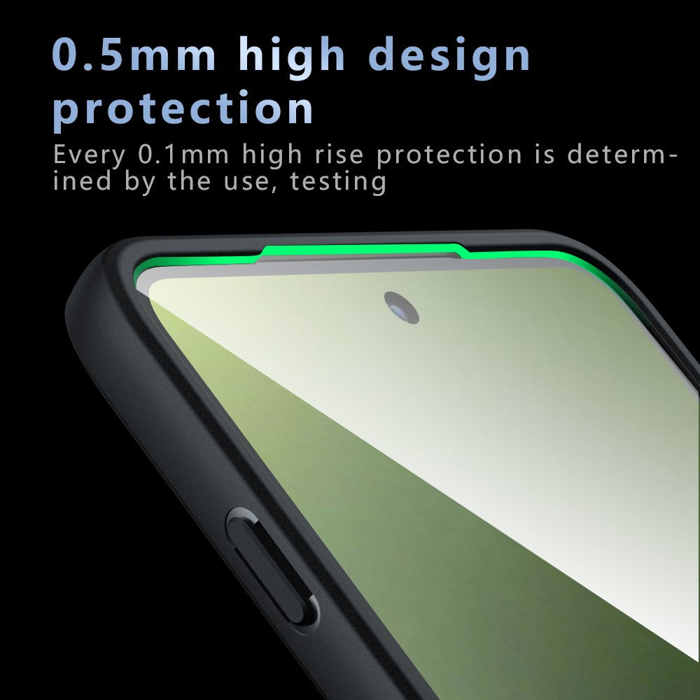 For Motorola Edge 70 5G Magnetic Case Skin-Touch TPU + PC Matte Phone Cover - Transparent Black