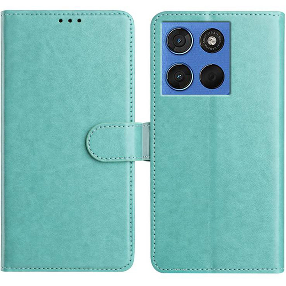 For Motorola Edge 70 5G Wallet Phone Case Stand PU Leather Folio Flip Cover with 8 Card Slot - Green