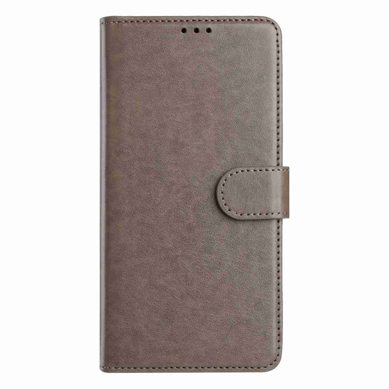 For Motorola Edge 70 5G Wallet Phone Case Stand PU Leather Folio Flip Cover with 8 Card Slot - Grey