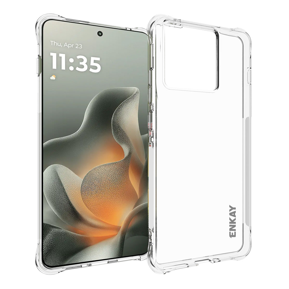 For Motorola Edge 70 5G Clear Phone Case ENKAY HAT PRINCE Shockproof Anti-slip TPU Cover - Transparent