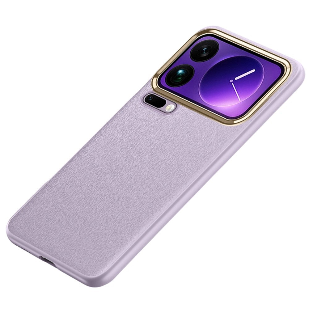 For Xiaomi 17 Pro Max Case Slim TPU+PC+PU Leather Phone Back Cover (2nd Gen) - Purple