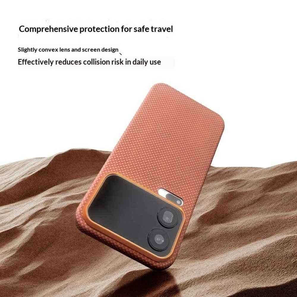 For Xiaomi 17 Pro Magnetic Case Aramid Fiber Phone Cover with Metal Lens Frame - Red