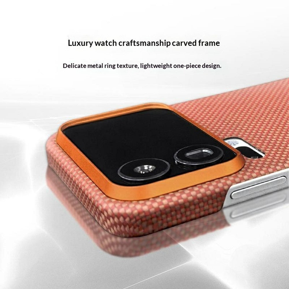 For Xiaomi 17 Pro Max Magnetic Case Aramid Fiber Phone Cover with Metal Lens Frame - Red