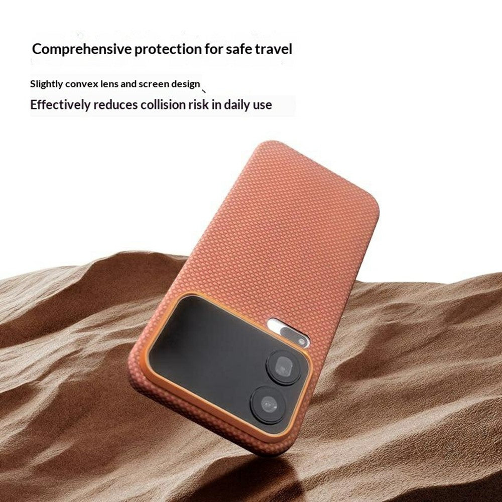 For Xiaomi 17 Pro Max Magnetic Case Aramid Fiber Phone Cover with Metal Lens Frame - Red