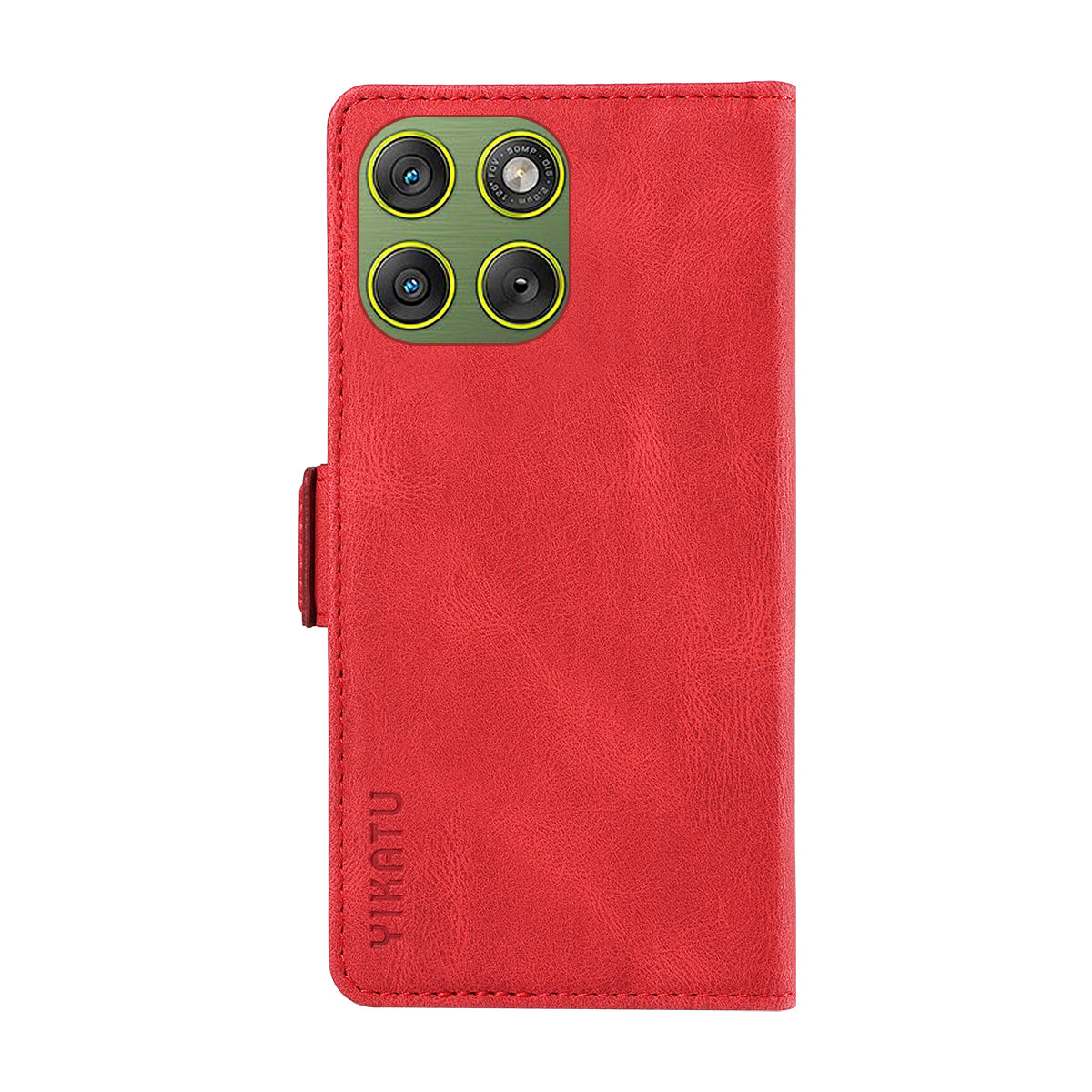 For Motorola Edge 70 5G Leather Case YIKATU YK-005 Skin-touch Feeling Wallet Phone Cover - Red