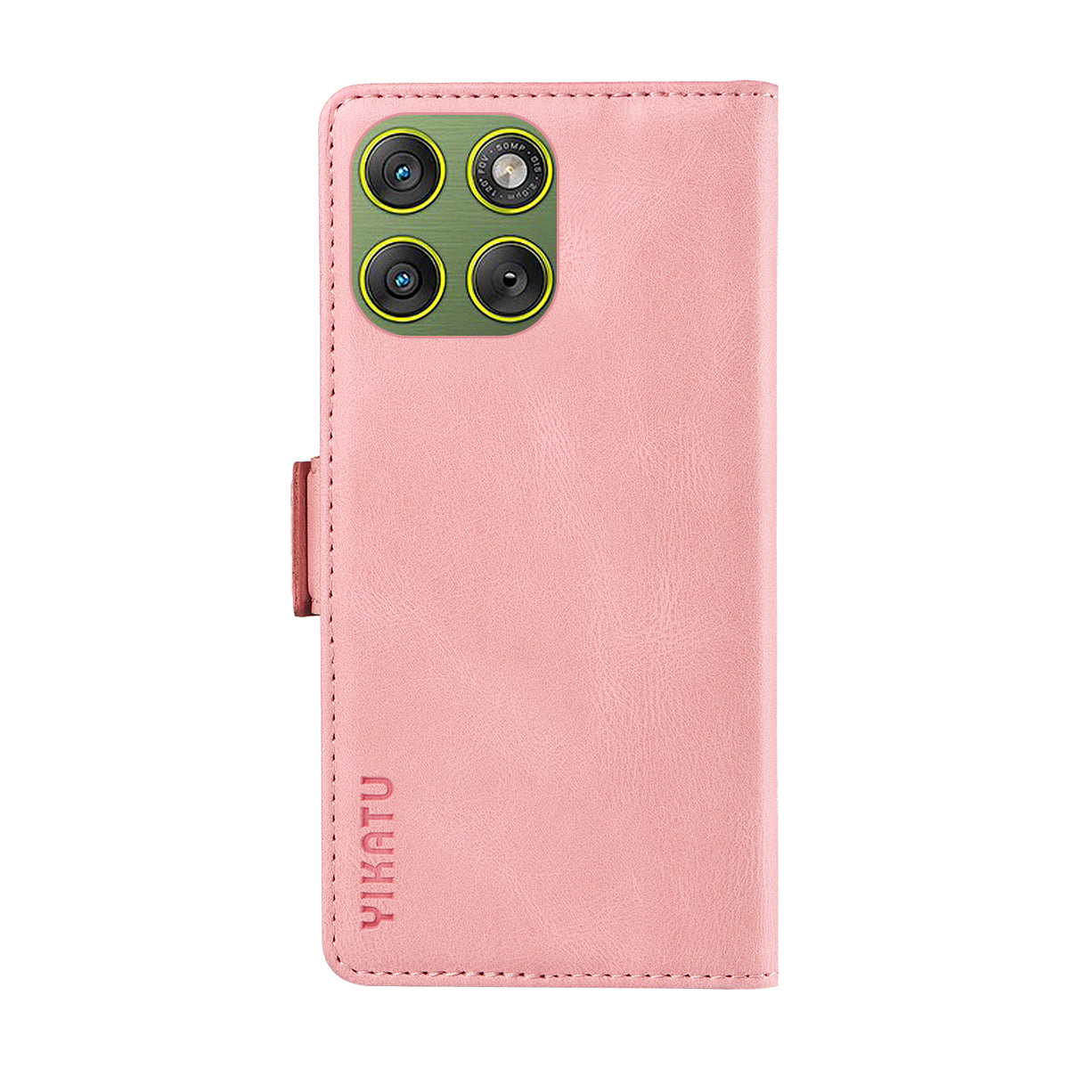 For Motorola Edge 70 5G Leather Case YIKATU YK-005 Skin-touch Feeling Wallet Phone Cover - Pink