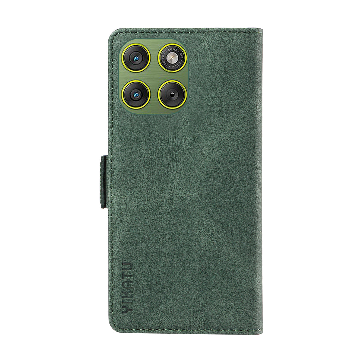 For Motorola Edge 70 5G Leather Case YIKATU YK-005 Skin-touch Feeling Wallet Phone Cover - Green