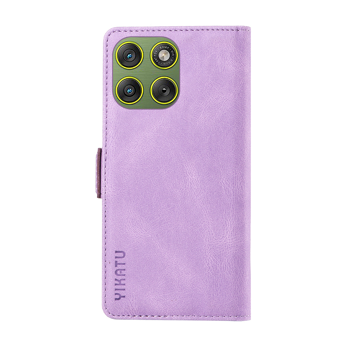 For Motorola Edge 70 5G Leather Case YIKATU YK-005 Skin-touch Feeling Wallet Phone Cover - Purple