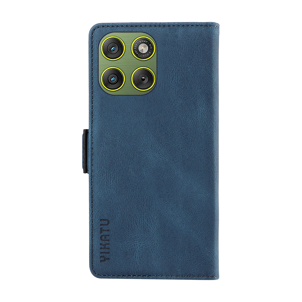 For Motorola Edge 70 5G Leather Case YIKATU YK-005 Skin-touch Feeling Wallet Phone Cover - Blue