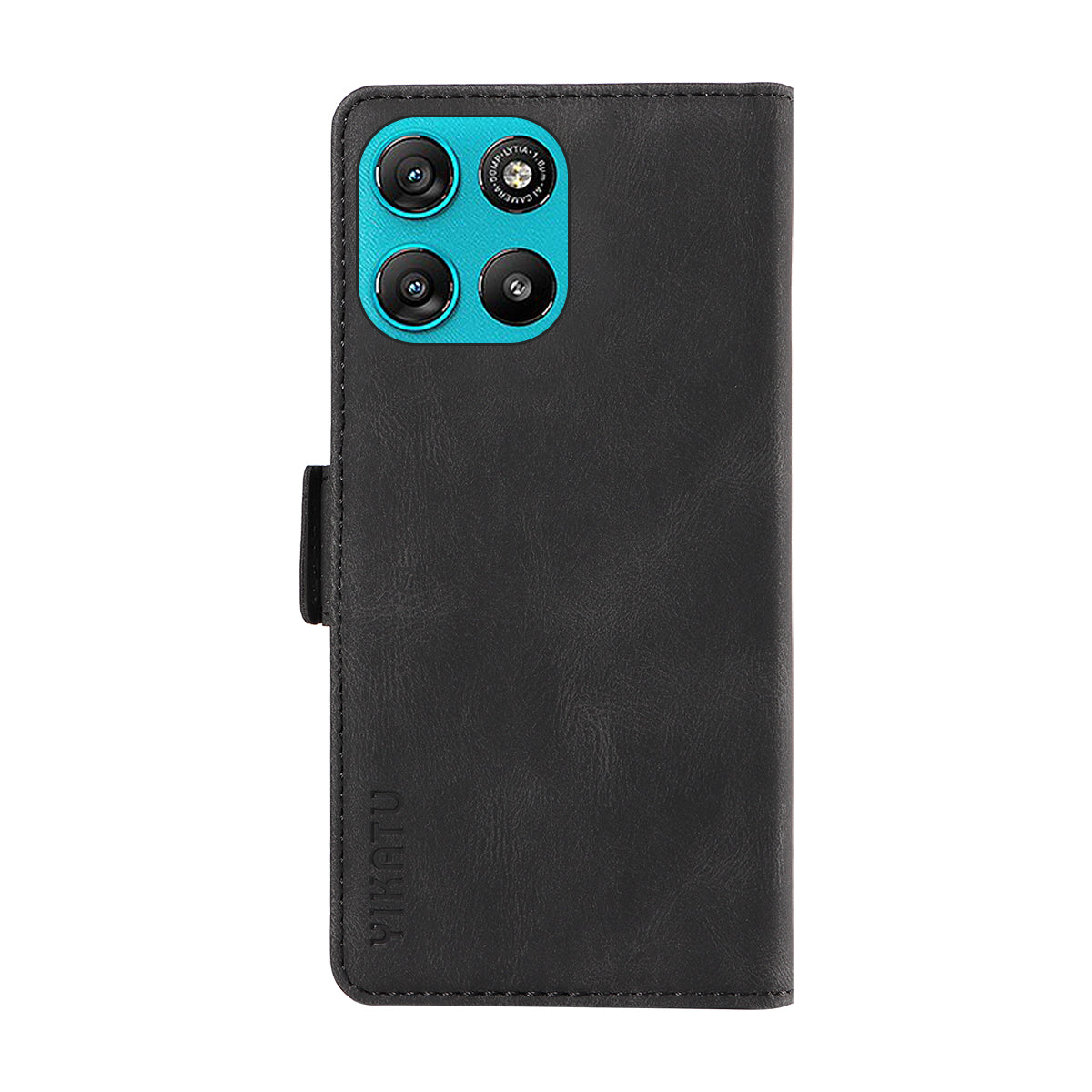 For Motorola Moto G57 Power 5G / Motorola Moto G100 5G (2025) / Motorola Moto G67 Power 5G Leather Case YIKATU YK-005 Skin-touch Feeling Wallet Phone Cover - Black