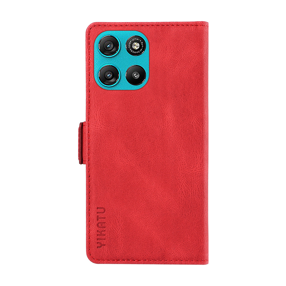 For Motorola Moto G57 Power 5G / Motorola Moto G100 5G (2025) / Motorola Moto G67 Power 5G Leather Case YIKATU YK-005 Skin-touch Feeling Wallet Phone Cover - Red