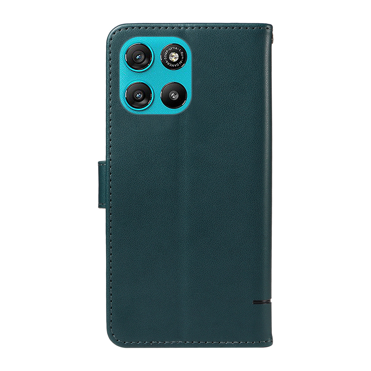 For Motorola Moto G57 Power 5G / Motorola Moto G100 5G (2025) / Motorola Moto G67 Power 5G Case Cat Pattern Imprint Leather Phone Cover with Wrist Strap - Blue