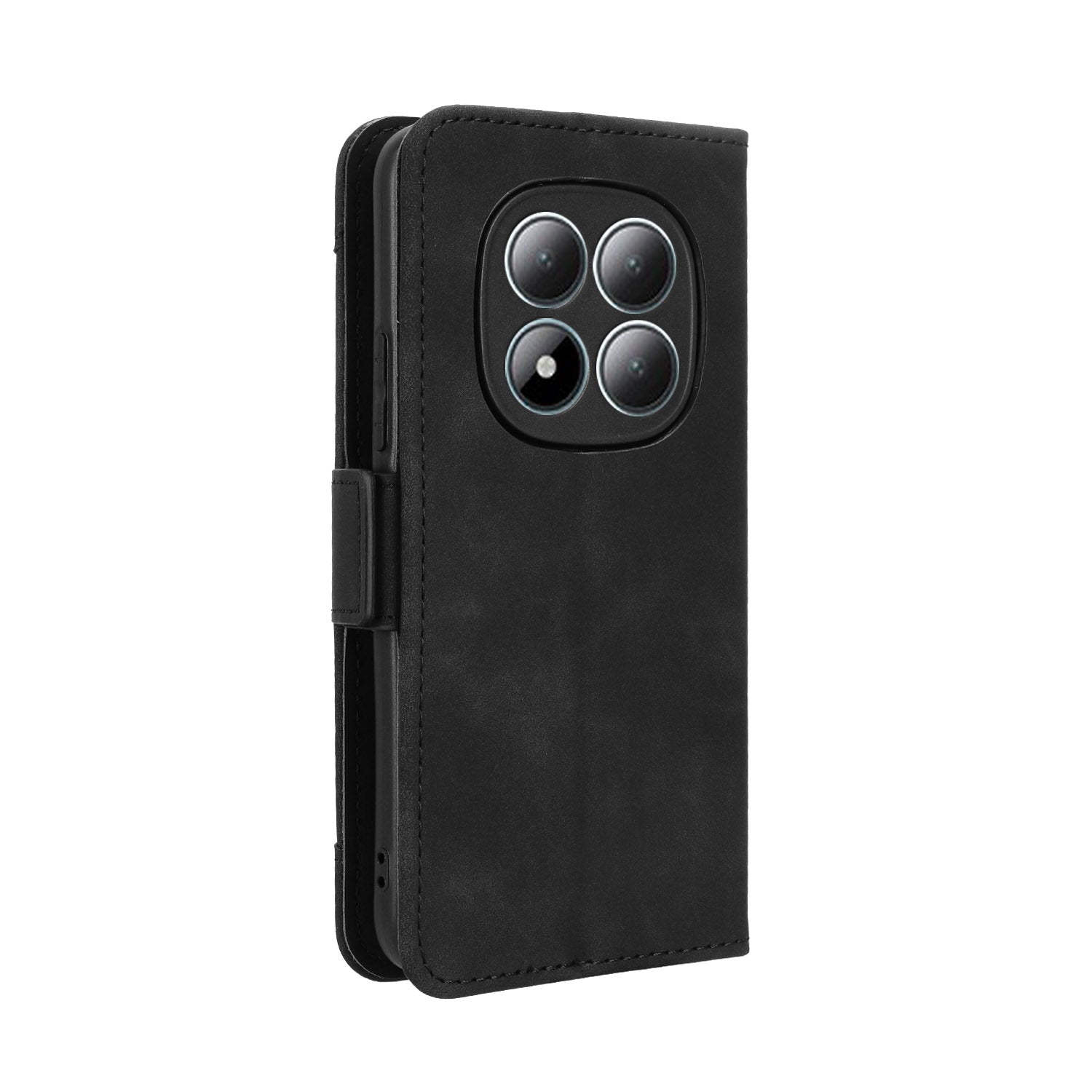 For Xiaomi Redmi Note 15 Pro 4G (Global) Leather Case Phone Wallet Cover with Multiple Card Slots - Black