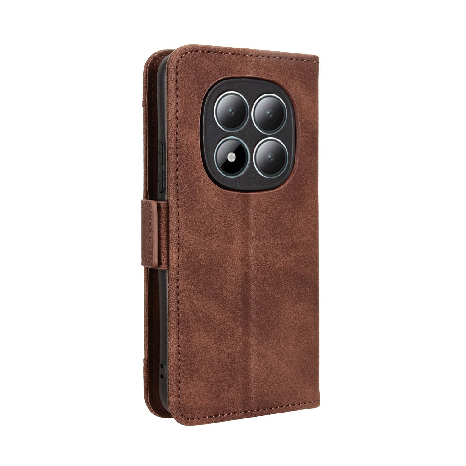 For Xiaomi Redmi Note 15 Pro 4G (Global) Leather Case Phone Wallet Cover with Multiple Card Slots - Brown