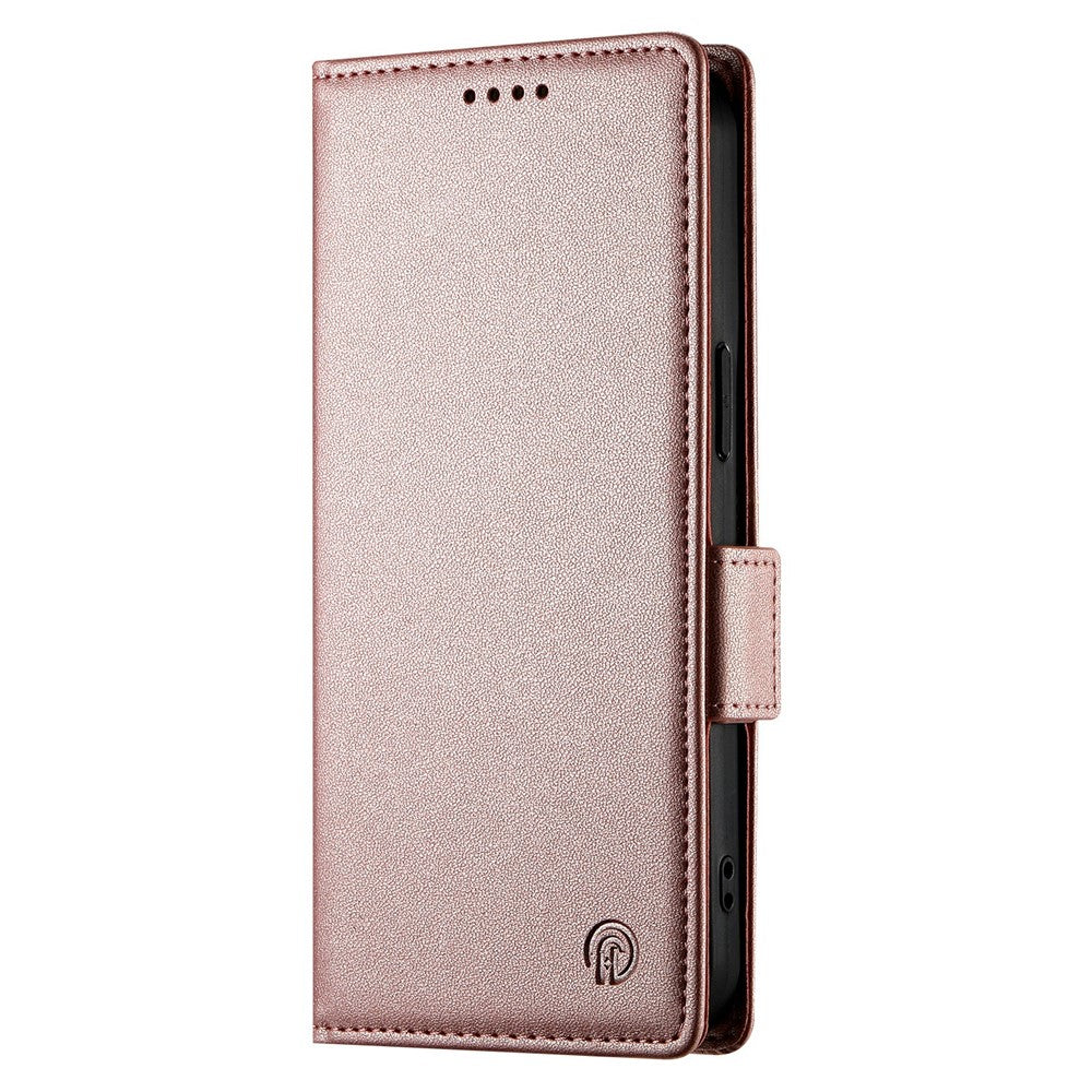 For Xiaomi Redmi Note 15 Pro 4G (Global) Stand Case PU Leather Wallet Phone Cover - Rose Gold