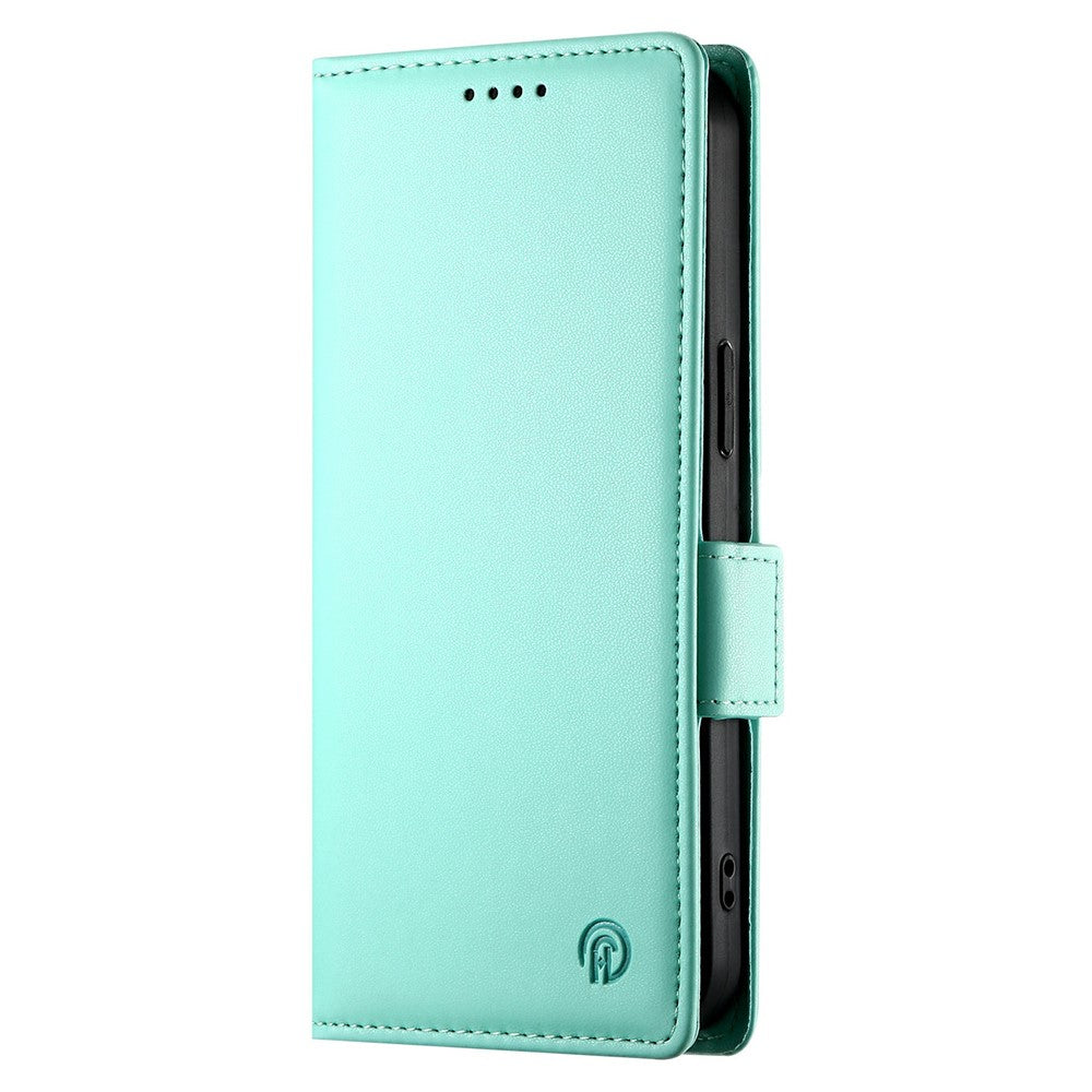 For Xiaomi Redmi Note 15 Pro 4G (Global) Stand Case PU Leather Wallet Phone Cover - Mint Green