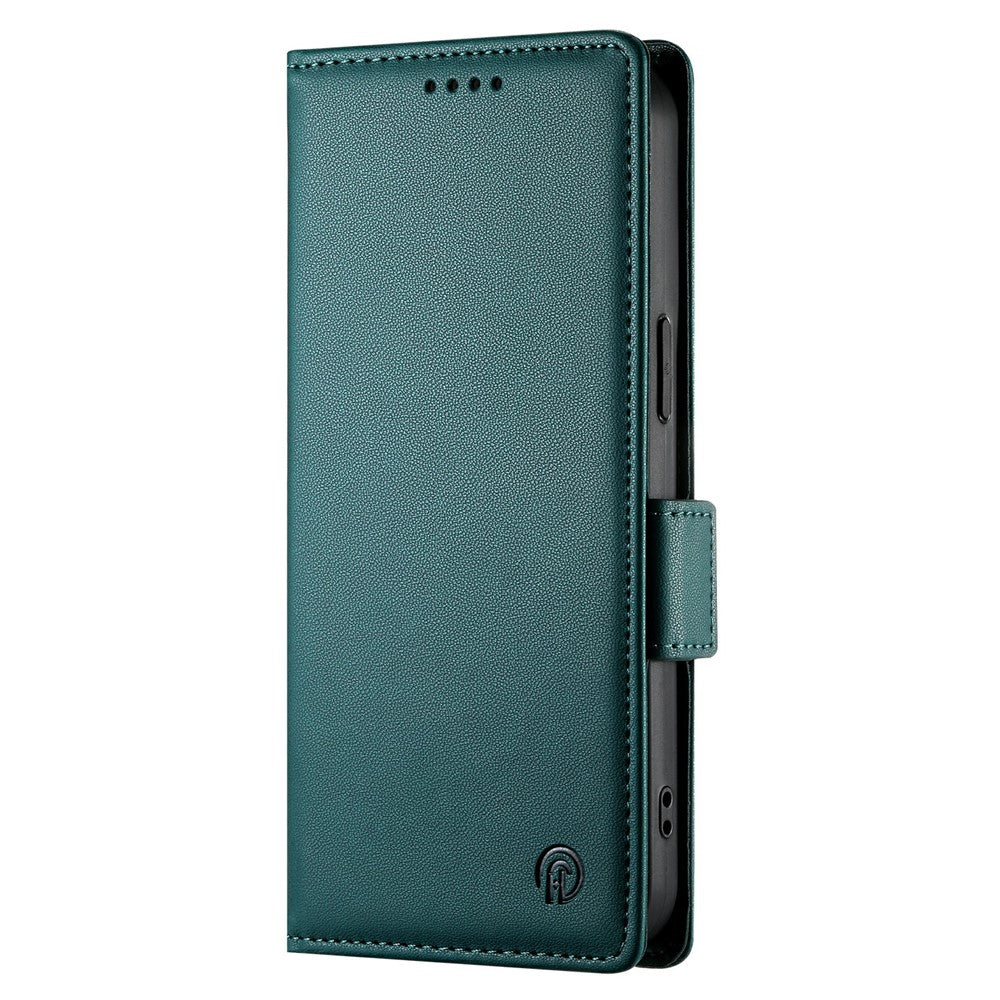 For Xiaomi Redmi Note 15 Pro 4G (Global) Stand Case PU Leather Wallet Phone Cover - Blackish Green