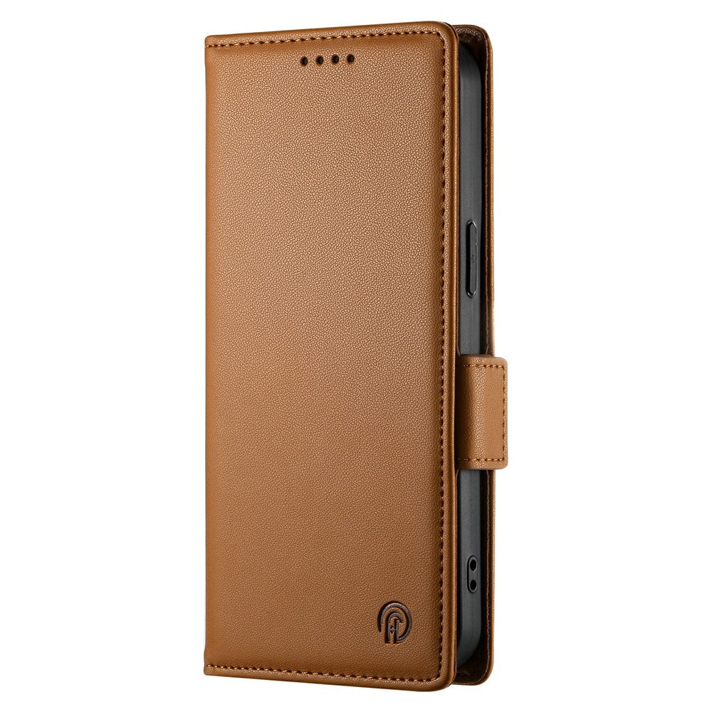 For Xiaomi Redmi Note 15 Pro 4G (Global) Stand Case PU Leather Wallet Phone Cover - Brown