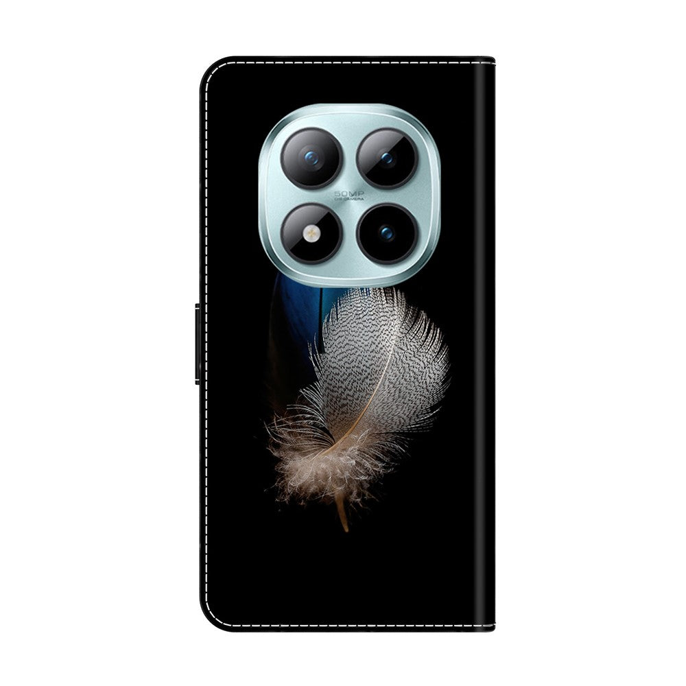 For Xiaomi Redmi Note 15 Pro 5G (Global) Case 3D Pattern PU Leather Wallet Phone Cover with Stand - Two Feathers